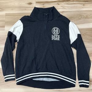 Victoria’s Secret PINK Quarter Zip Love Pink Sweatshirt Women’s Large